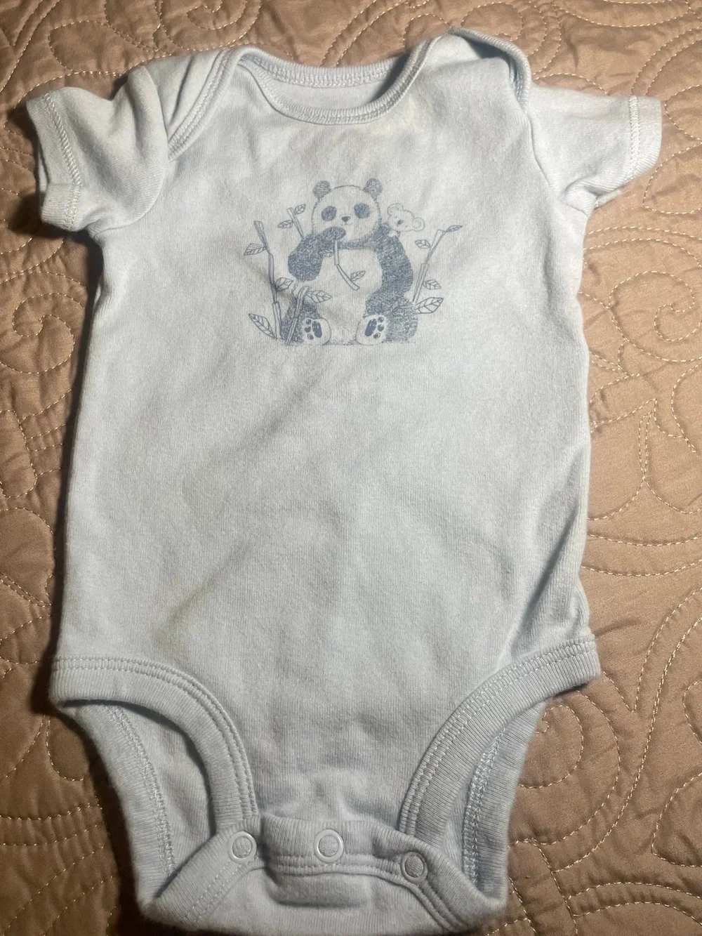 2c Carter's Baby Bodysuit 5pc lot 0-3M Cotton Short Sleeve Tagless